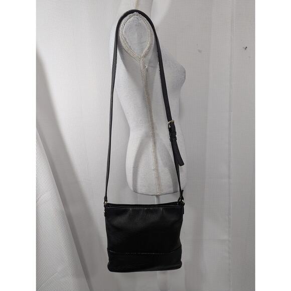 KATE SPADE! GENUINE BLACK LEATHER CROSSBODY BAG, PURSE, HANDBAG! SO PRETTY! - Picture 5 of 11